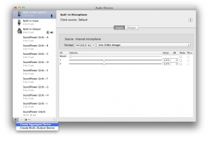Creating an Aggregate Audio Device