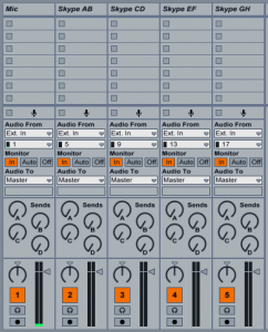 Input channels in Live